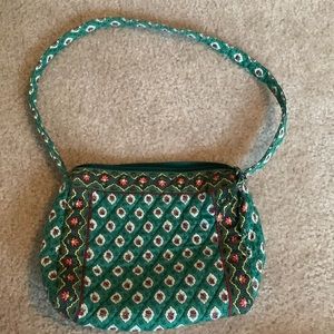 Small but roomy vintage green Vera Bradley purse